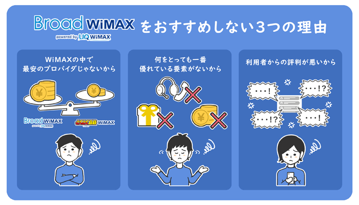 Broad WiMAXをおすすめしない理由