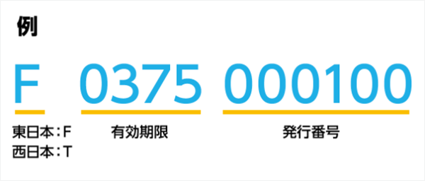 事業者変更承諾番号の例