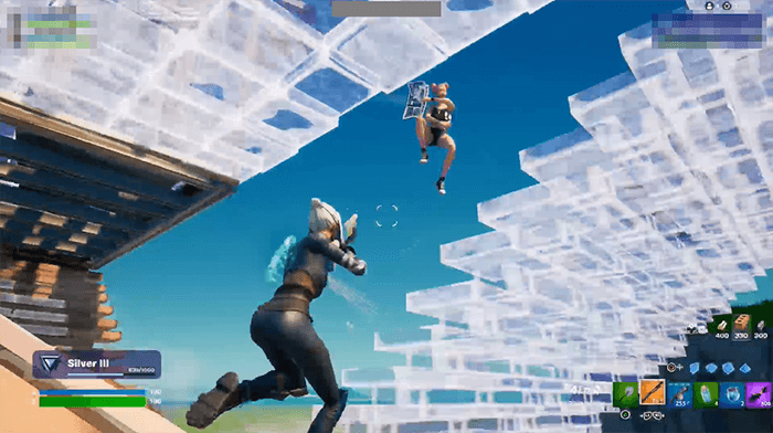 Fortniteプレイ中の画像